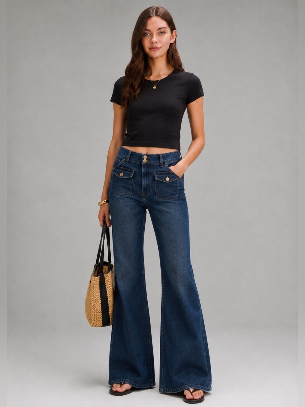 GAP 1969 ’70s Flare High Rise Jeans | Dark Wash | Size 29 Long